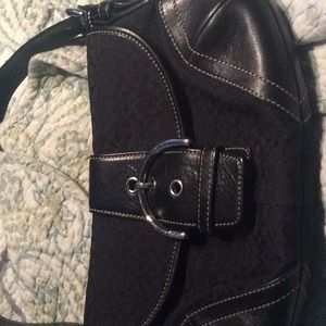 Coach black purse w/ serial number